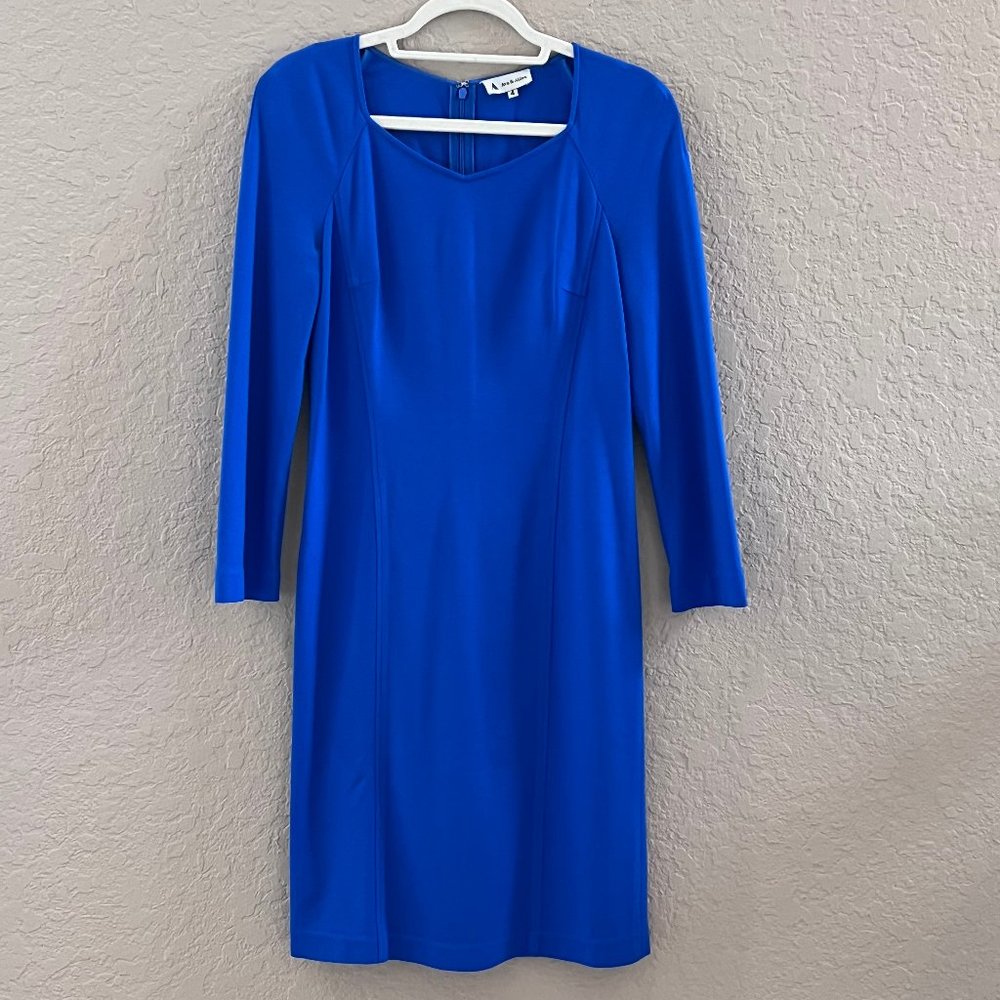 Ava  & Aiden Blue Sheath Dress